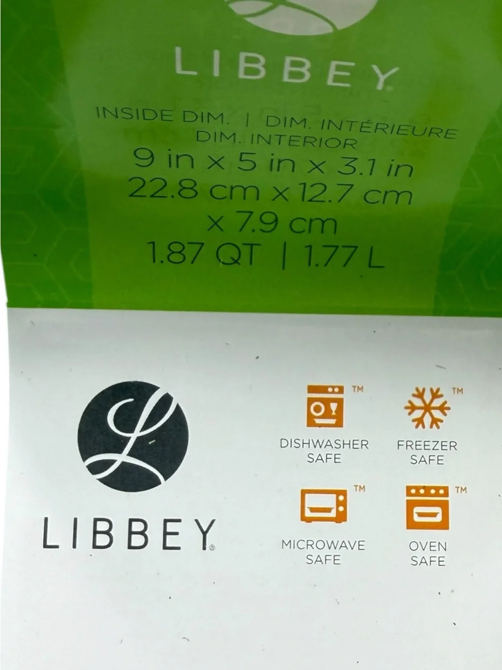 Libbey Baker’s Basics Glass Rectangular Baker - Clear 1.87 Quart